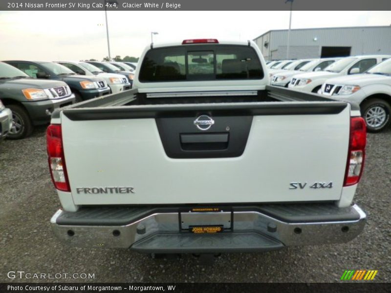 Glacier White / Beige 2014 Nissan Frontier SV King Cab 4x4