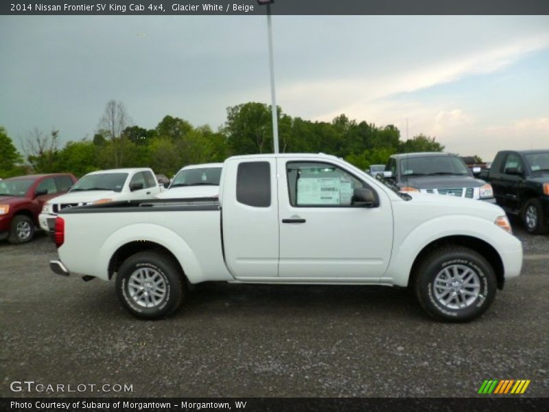 Glacier White / Beige 2014 Nissan Frontier SV King Cab 4x4