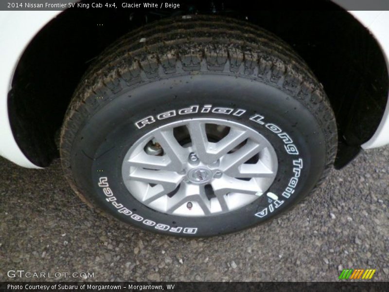Glacier White / Beige 2014 Nissan Frontier SV King Cab 4x4