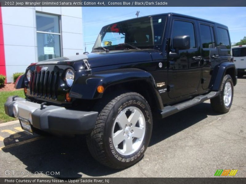Cosmos Blue / Black/Dark Saddle 2012 Jeep Wrangler Unlimited Sahara Arctic Edition 4x4
