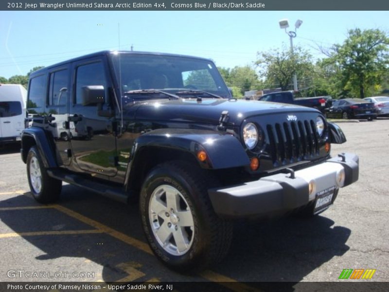 Cosmos Blue / Black/Dark Saddle 2012 Jeep Wrangler Unlimited Sahara Arctic Edition 4x4