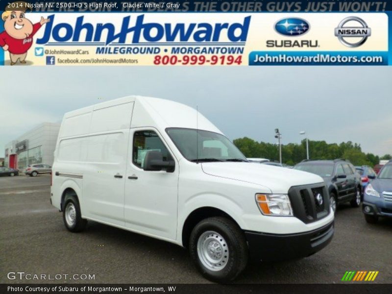 Glacier White / Gray 2014 Nissan NV 2500 HD S High Roof