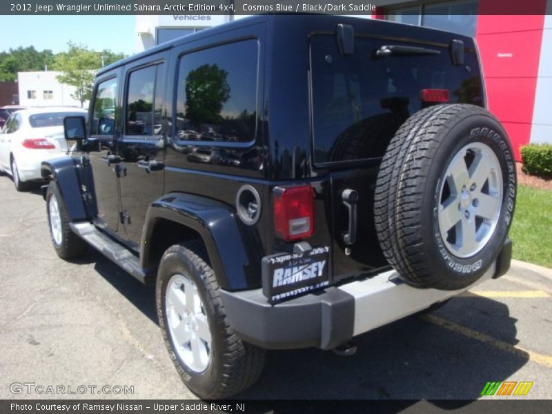 Cosmos Blue / Black/Dark Saddle 2012 Jeep Wrangler Unlimited Sahara Arctic Edition 4x4