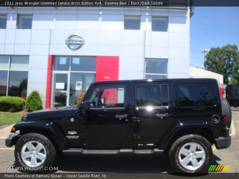 Cosmos Blue / Black/Dark Saddle 2012 Jeep Wrangler Unlimited Sahara Arctic Edition 4x4