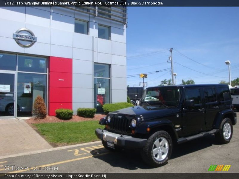 Cosmos Blue / Black/Dark Saddle 2012 Jeep Wrangler Unlimited Sahara Arctic Edition 4x4