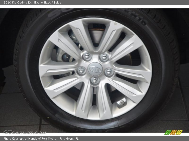 Ebony Black / Beige 2010 Kia Optima LX