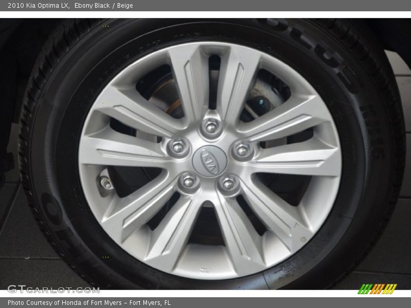 Ebony Black / Beige 2010 Kia Optima LX