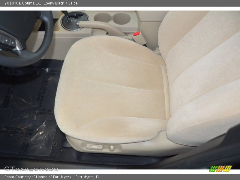 Ebony Black / Beige 2010 Kia Optima LX
