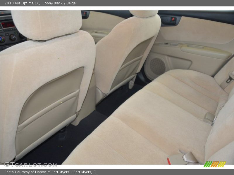 Ebony Black / Beige 2010 Kia Optima LX