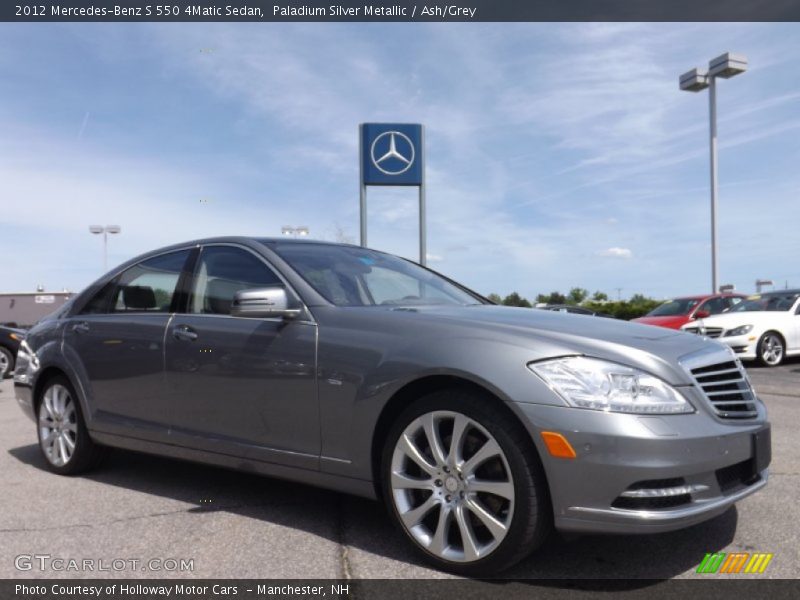 Paladium Silver Metallic / Ash/Grey 2012 Mercedes-Benz S 550 4Matic Sedan