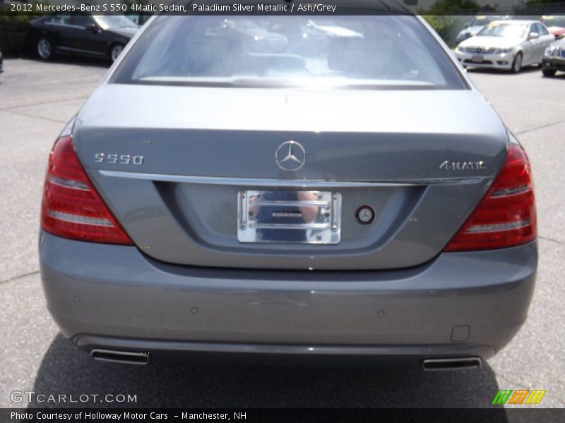 Paladium Silver Metallic / Ash/Grey 2012 Mercedes-Benz S 550 4Matic Sedan