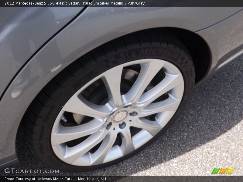 Paladium Silver Metallic / Ash/Grey 2012 Mercedes-Benz S 550 4Matic Sedan