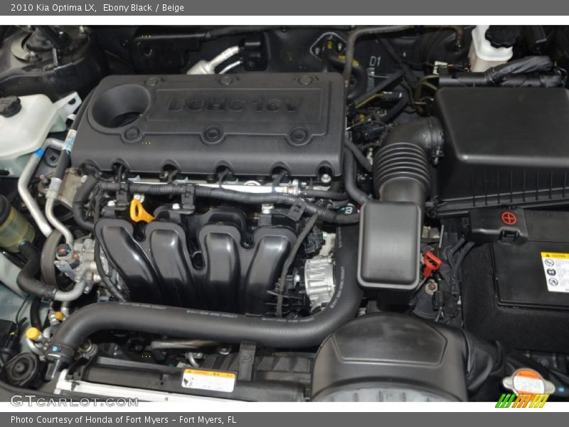 Ebony Black / Beige 2010 Kia Optima LX