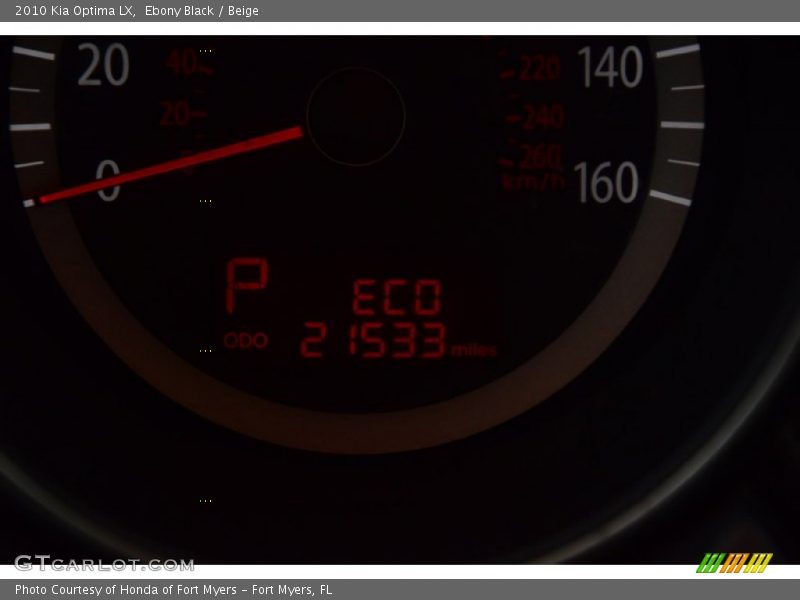 Ebony Black / Beige 2010 Kia Optima LX