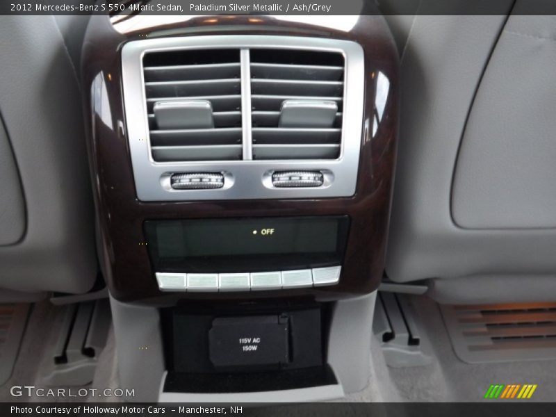 Paladium Silver Metallic / Ash/Grey 2012 Mercedes-Benz S 550 4Matic Sedan