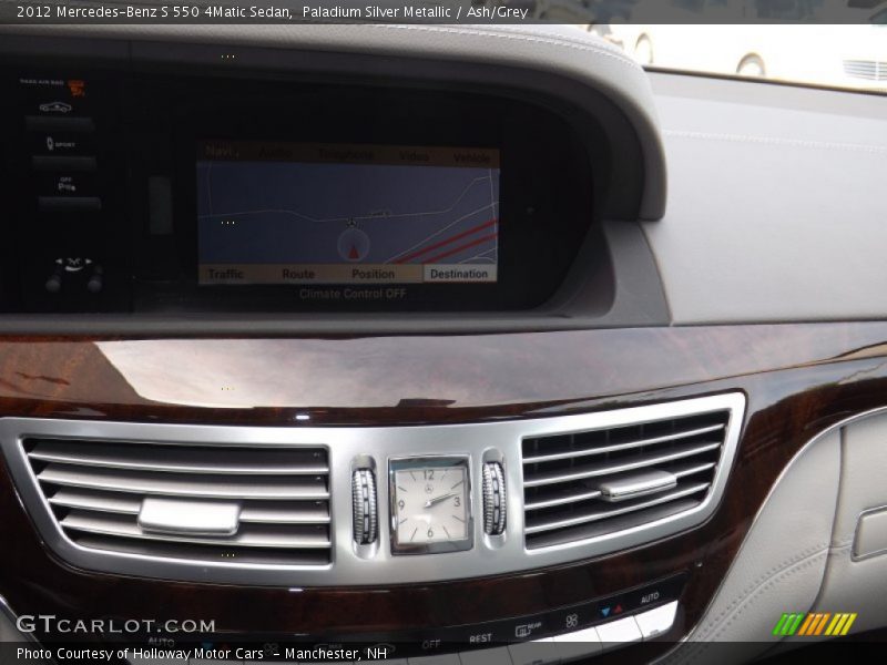 Paladium Silver Metallic / Ash/Grey 2012 Mercedes-Benz S 550 4Matic Sedan