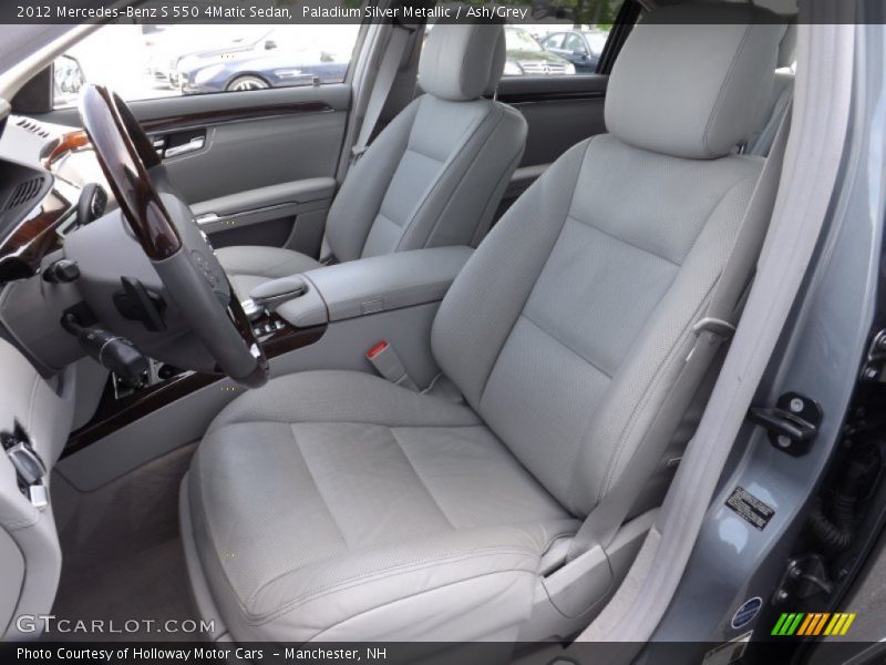 Paladium Silver Metallic / Ash/Grey 2012 Mercedes-Benz S 550 4Matic Sedan