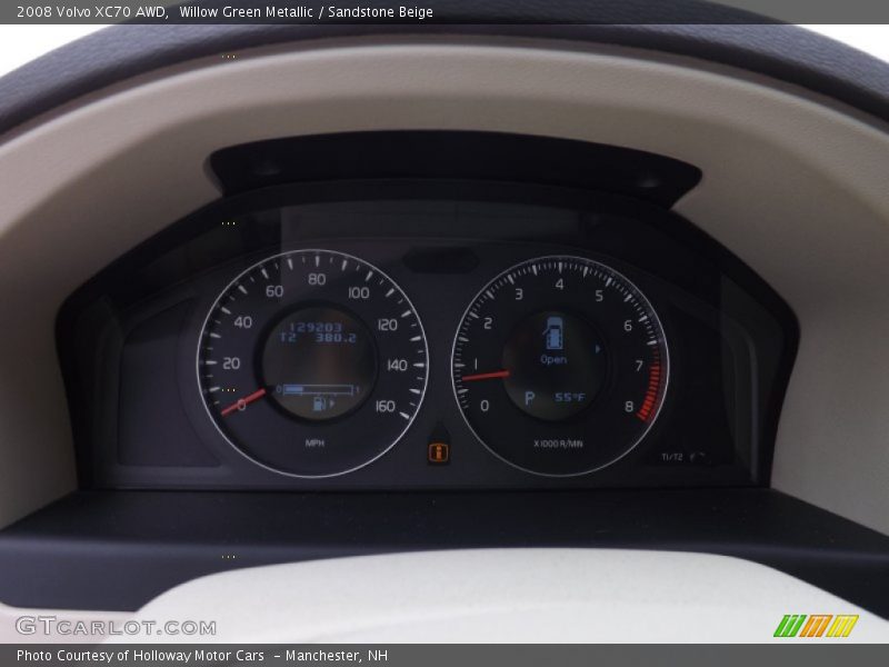 Willow Green Metallic / Sandstone Beige 2008 Volvo XC70 AWD