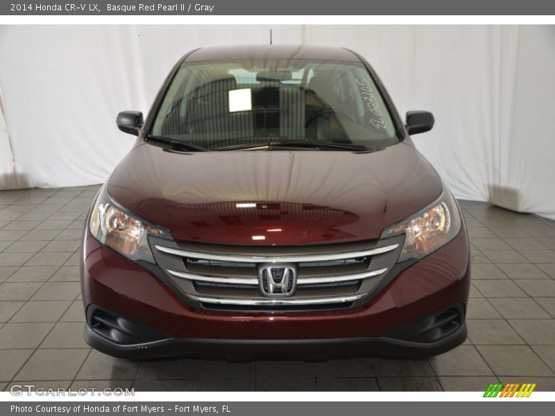 Basque Red Pearl II / Gray 2014 Honda CR-V LX