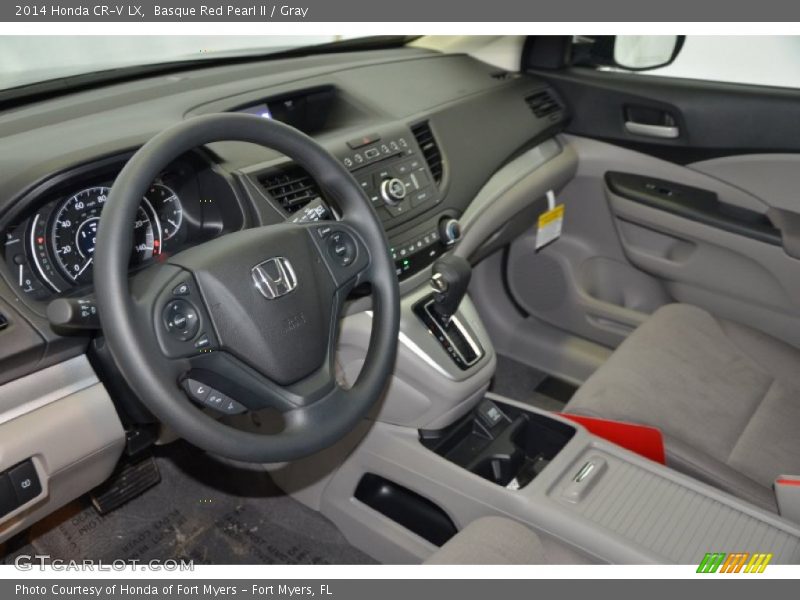 Basque Red Pearl II / Gray 2014 Honda CR-V LX