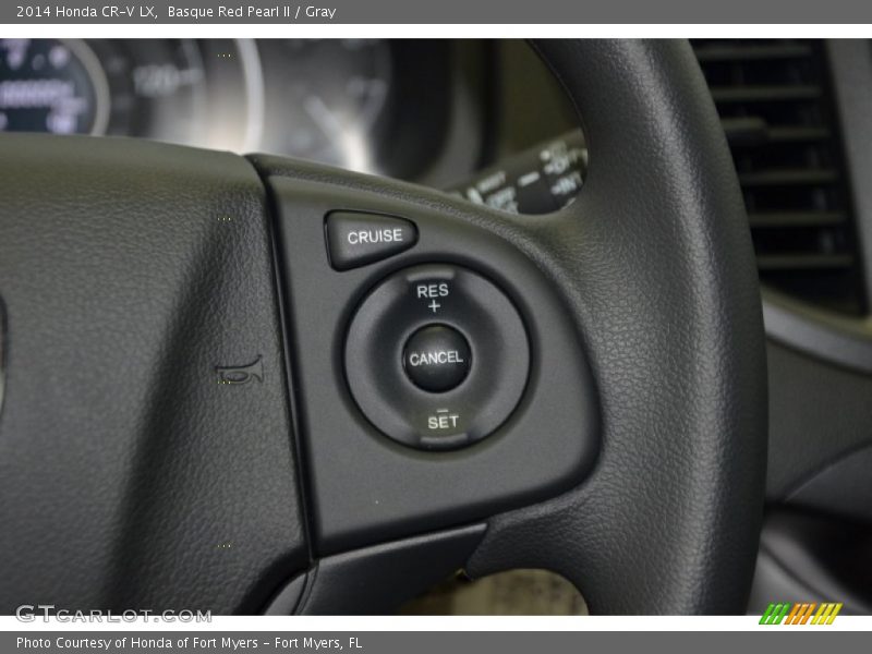 Basque Red Pearl II / Gray 2014 Honda CR-V LX