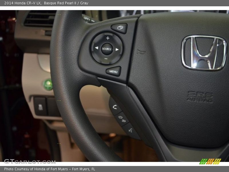 Basque Red Pearl II / Gray 2014 Honda CR-V LX