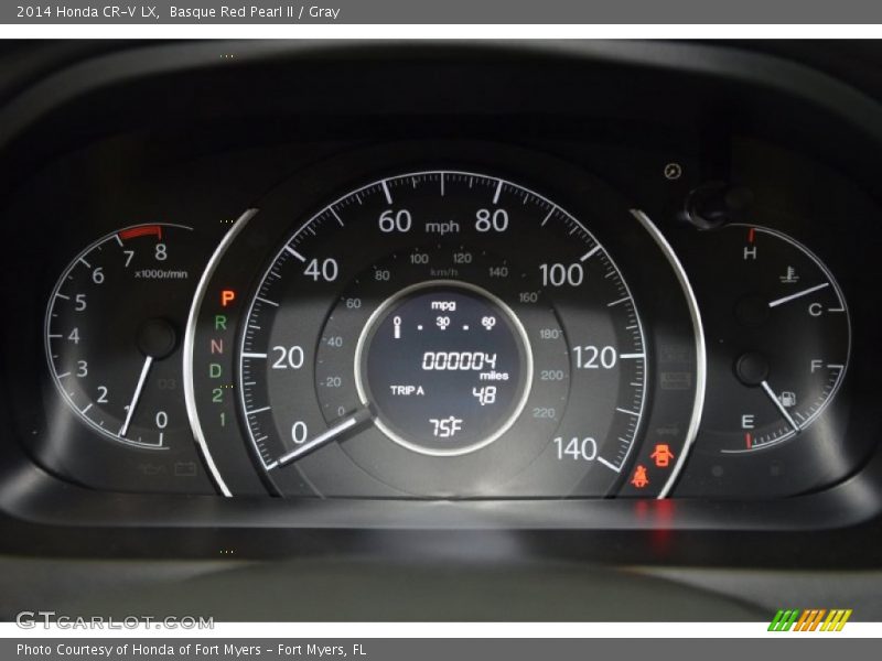 Basque Red Pearl II / Gray 2014 Honda CR-V LX