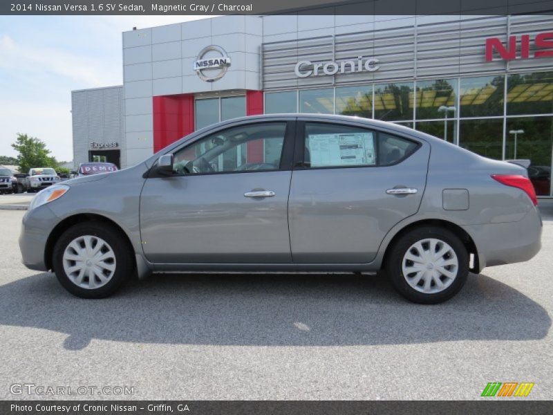 Magnetic Gray / Charcoal 2014 Nissan Versa 1.6 SV Sedan