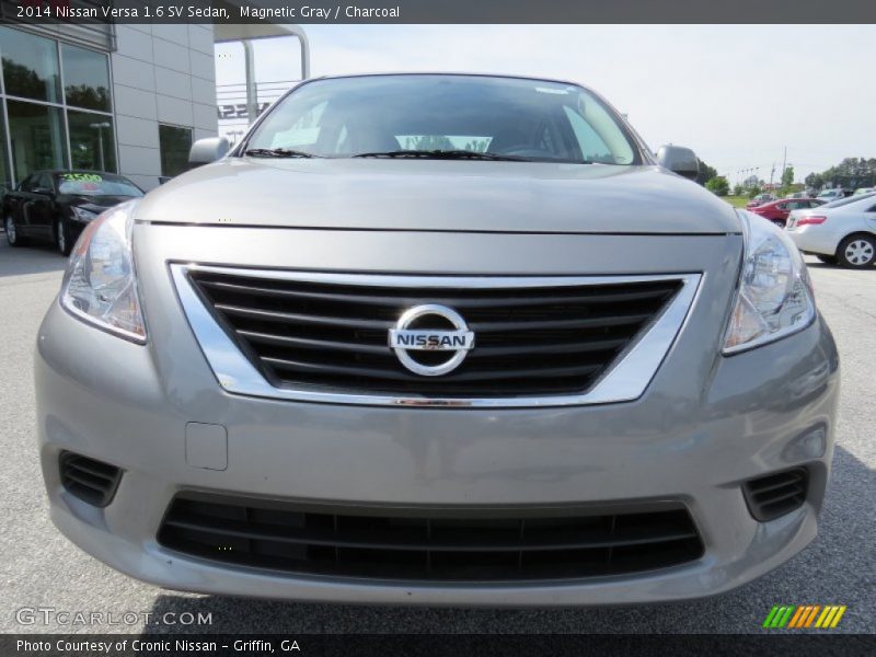 Magnetic Gray / Charcoal 2014 Nissan Versa 1.6 SV Sedan