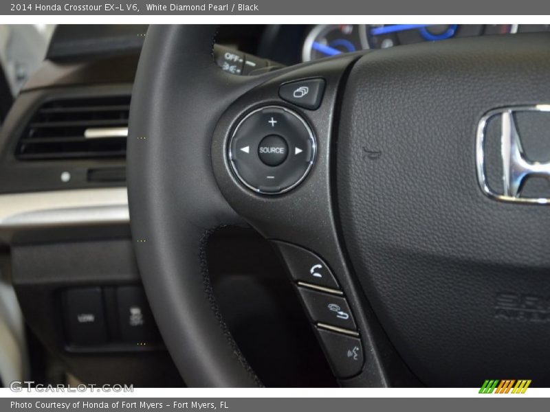 White Diamond Pearl / Black 2014 Honda Crosstour EX-L V6