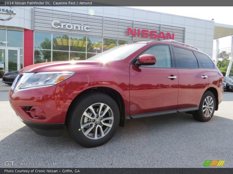 Cayenne Red / Almond 2014 Nissan Pathfinder SV