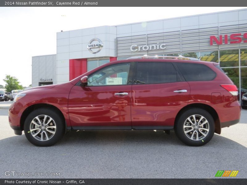 Cayenne Red / Almond 2014 Nissan Pathfinder SV