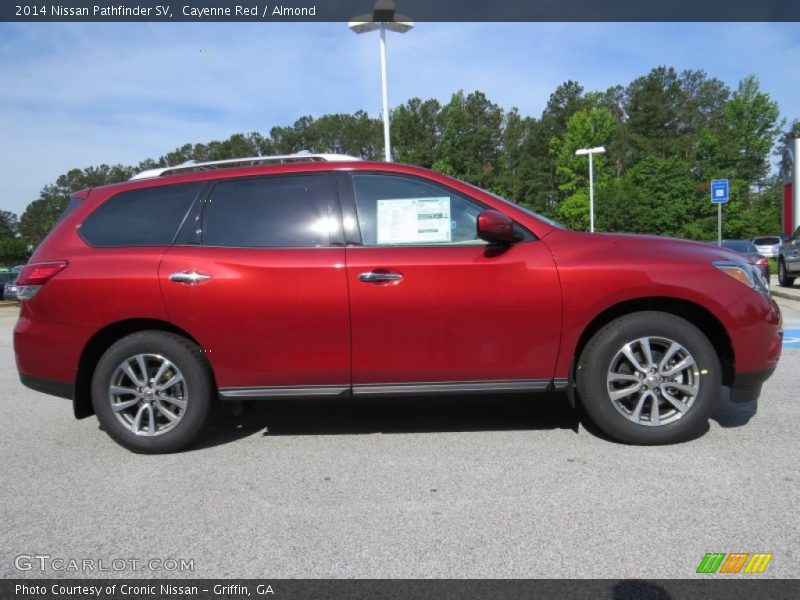 Cayenne Red / Almond 2014 Nissan Pathfinder SV