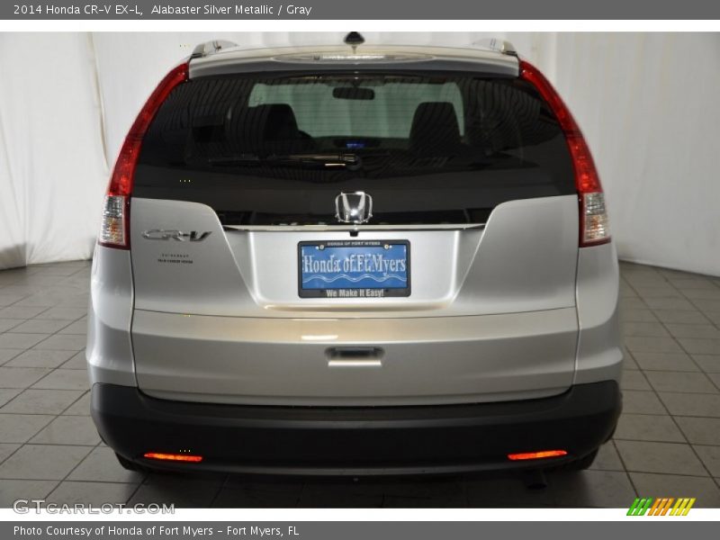 Alabaster Silver Metallic / Gray 2014 Honda CR-V EX-L