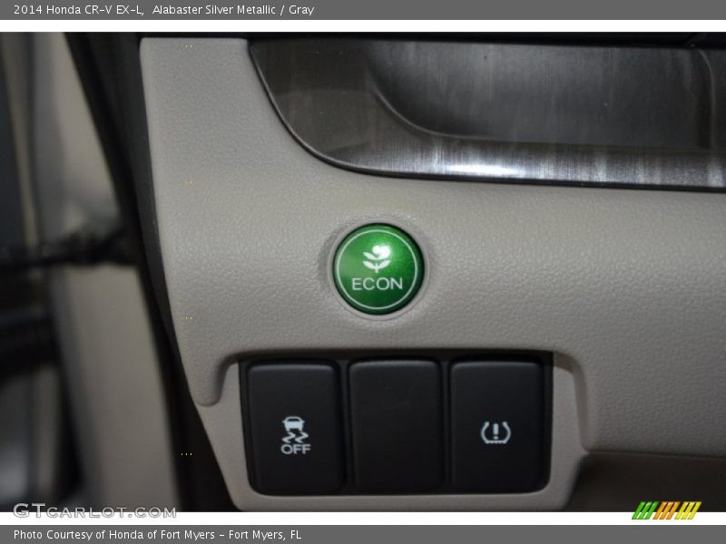 Alabaster Silver Metallic / Gray 2014 Honda CR-V EX-L