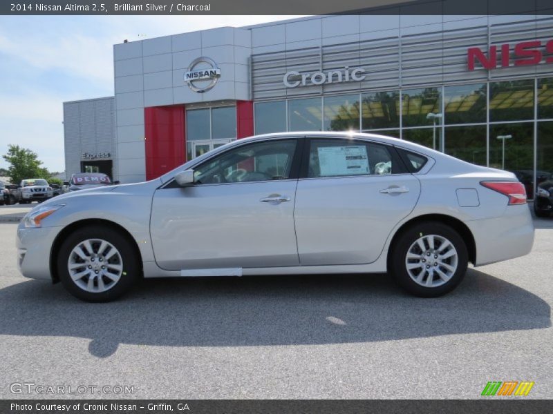 Brilliant Silver / Charcoal 2014 Nissan Altima 2.5