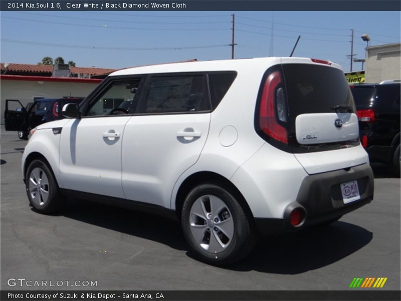 Clear White / Black Diamond Woven Cloth 2014 Kia Soul 1.6