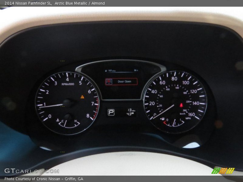 Arctic Blue Metallic / Almond 2014 Nissan Pathfinder SL