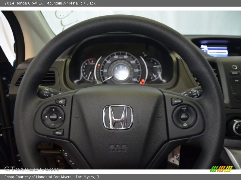 Mountain Air Metallic / Black 2014 Honda CR-V LX