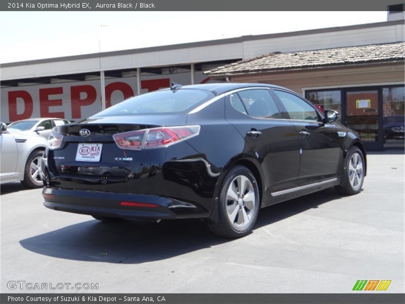 Aurora Black / Black 2014 Kia Optima Hybrid EX