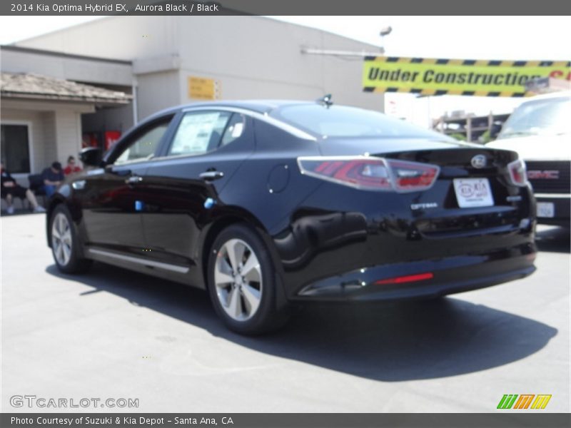 Aurora Black / Black 2014 Kia Optima Hybrid EX