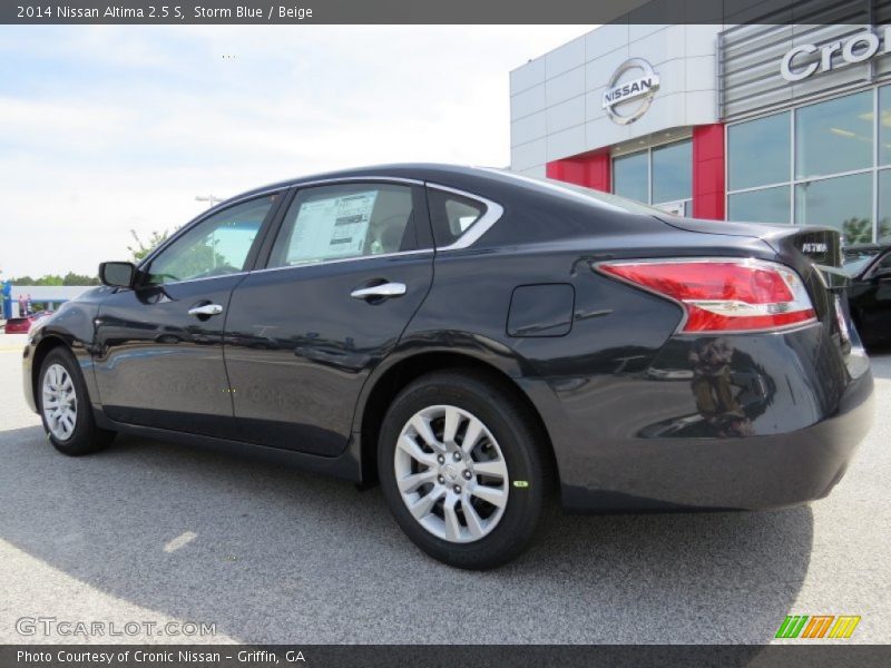 Storm Blue / Beige 2014 Nissan Altima 2.5 S