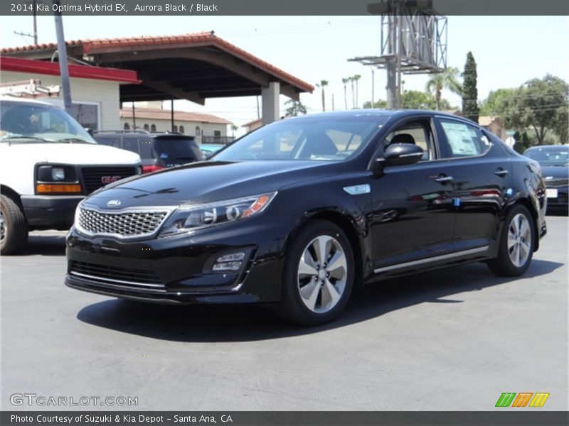 Aurora Black / Black 2014 Kia Optima Hybrid EX
