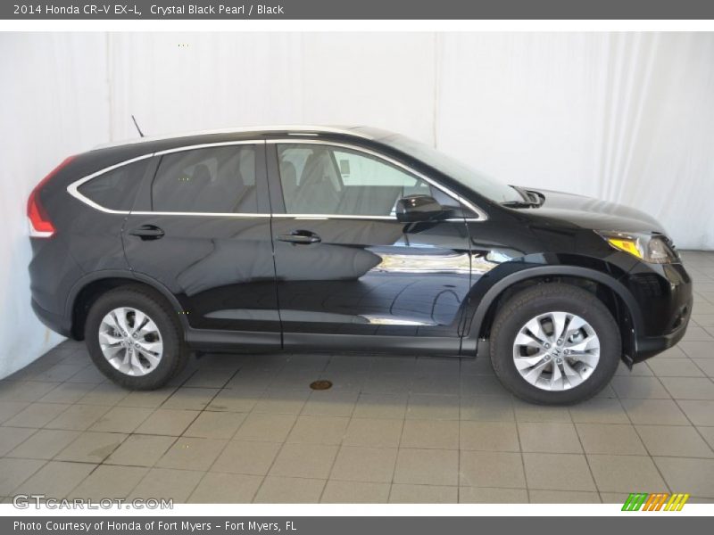 Crystal Black Pearl / Black 2014 Honda CR-V EX-L