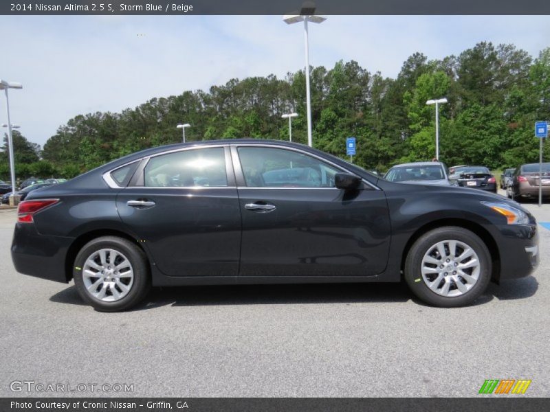 Storm Blue / Beige 2014 Nissan Altima 2.5 S