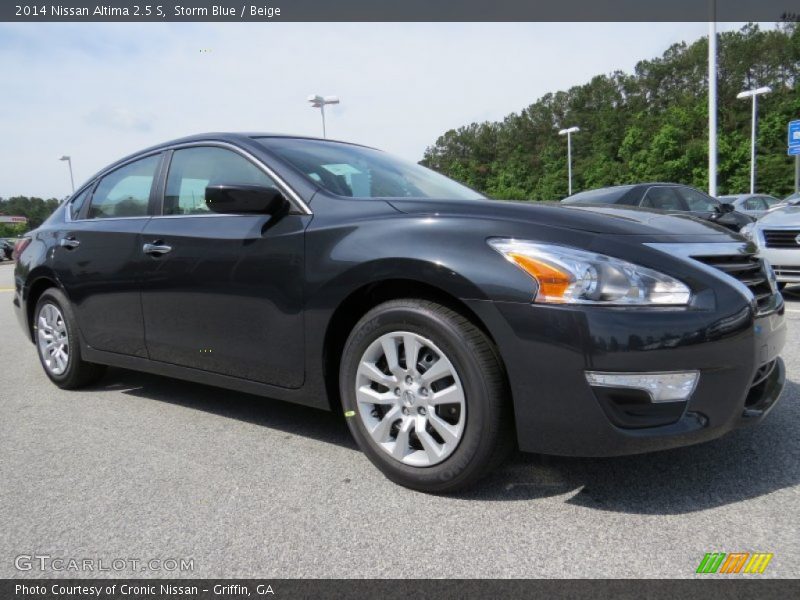 Storm Blue / Beige 2014 Nissan Altima 2.5 S