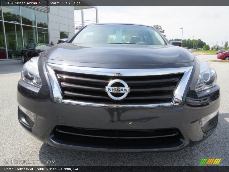 Storm Blue / Beige 2014 Nissan Altima 2.5 S