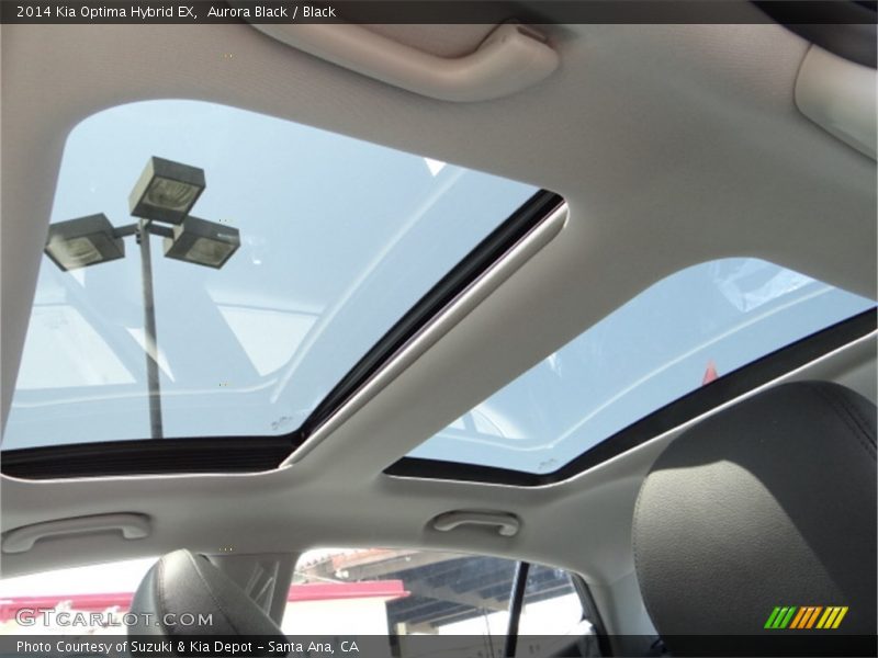 Sunroof of 2014 Optima Hybrid EX