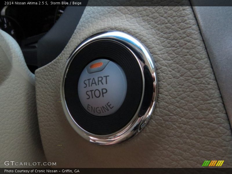 Storm Blue / Beige 2014 Nissan Altima 2.5 S