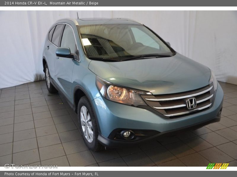 Mountain Air Metallic / Beige 2014 Honda CR-V EX-L